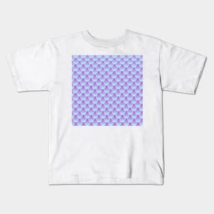 Purple Blue Mermaid Tail Pattern Digital Art | Melanie Jensen Illustrations Kids T-Shirt